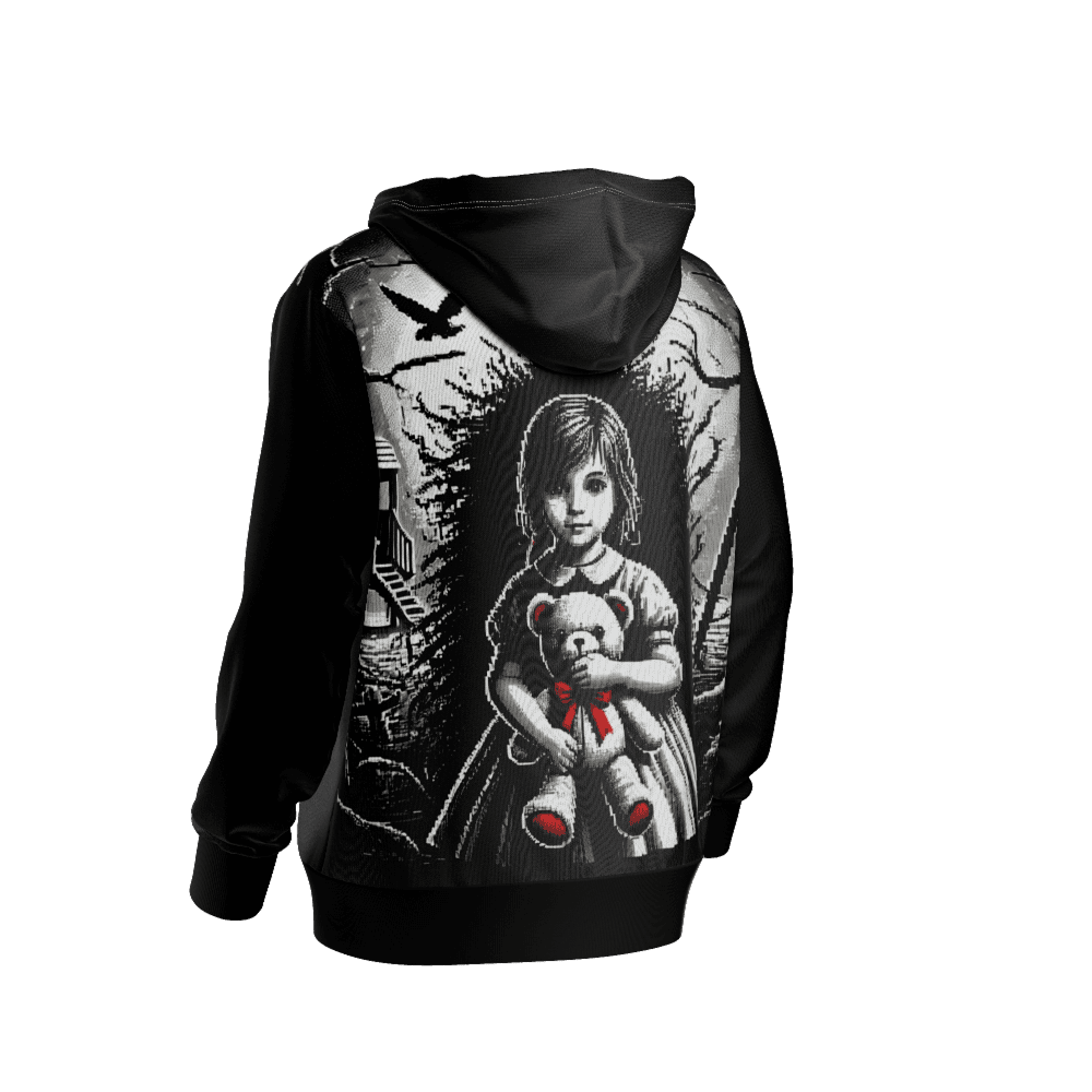 Seeing Through Black Hoodie